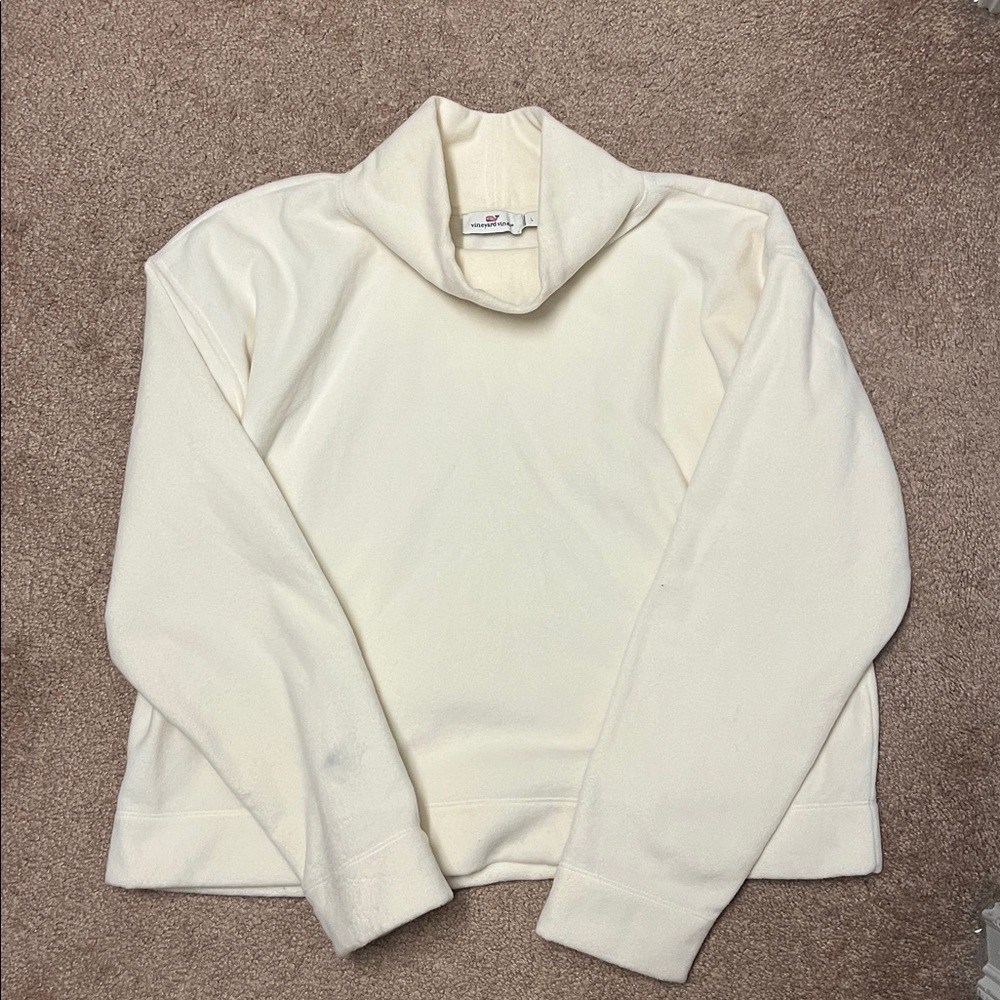Vineyard Vines Off-White Fleece Pullover